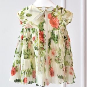 Little Akiabara Floral Pleated Dress